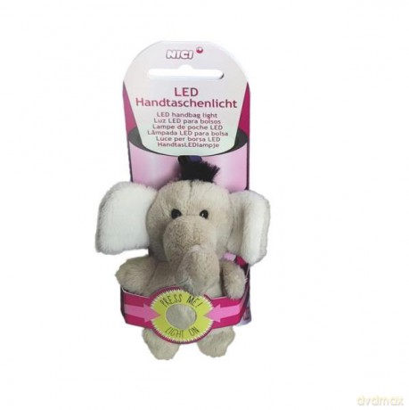 Pluszowy brelok lampka LED słonik El-Frido 9 cm 44767 44799 NICI
