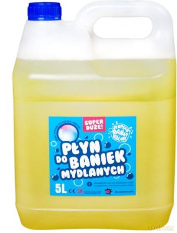 Płyn do dużych baniek mydlanych 5 litrów, bańki mydlane BUBBLES FACTORY