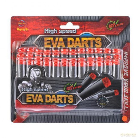 Pociski piankowe 36 szt EVA DARTS 19x17 cm