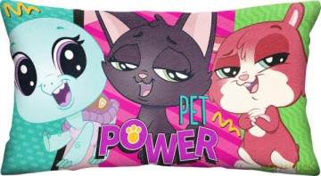 Poduszka welurowa z brokatem 35x70 cm Littlest Pet Shop LPS17028V Kids Euroswan
