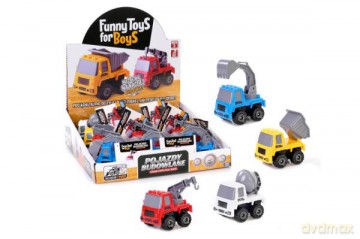 Pojazdy budowlane ToysForBoys 12/disp 125409 mix