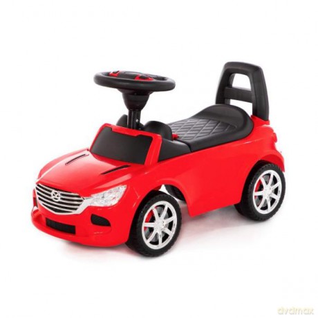 Polesie 84507 Samochód-jeździk SuperCar Nr4 z sygnałem dźwiękowym czerwony