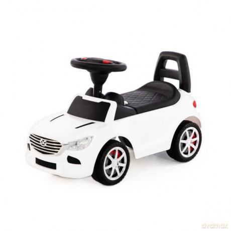 Polesie 84514 Samochód-jeździk SuperCar Nr4 z sygnałem dźwiękowym biały