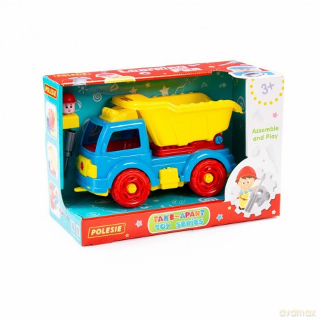 Polesie 84811 Klocki-transport Samochód wywrotka 27 elelmentów w pudełku [KLOCKI]