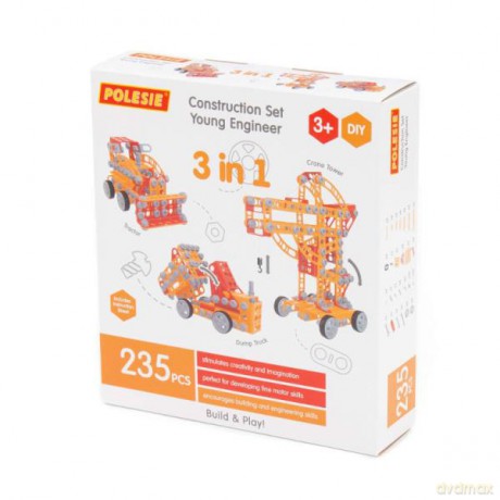 Polesie 86648 Klocki "Wynalazca" 235el.w pudełku [KLOCKI]