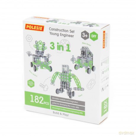 Polesie 86655 Klocki "Wynalazca" 182el.w pudełku [KLOCKI]