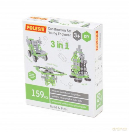 Polesie 86662 Zestaw Wynalazca 159 elementów w pudełku [KLOCKI]