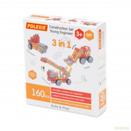 Polesie 86679 Klocki "Wynalazca" 160 el. w pudełku [KLOCKI]