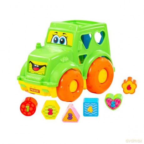 Polesie 89410 Zabawka edukacyjna traktor w siatce mix