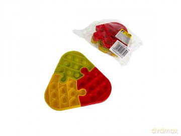 Pop It trójkąt puzzle - gniotek wielokolorowy 513501