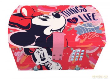 Pudełko na biżuterię z kodem i efektami świetlnymi, 18x13x12 cm Minnie WD21498 Kids Euroswan