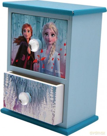 Pudełko na biżuterię, drewniane, 10,5x7x14,1 cm Frozen 2. Kraina Lodu WD20879 Kids Euroswan