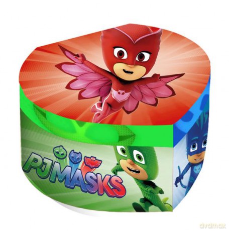 Pudełko szkatułka na biżuterię z lusterkiem, 12,3x11,4x8,5 cm PJ Masks PJ17012 Kids Euroswan