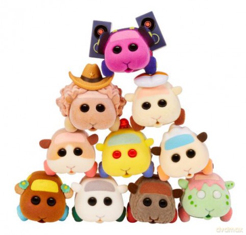 Pui Pui Molcar 2.5" Fuzmols Figures Asst in PDQ 585640