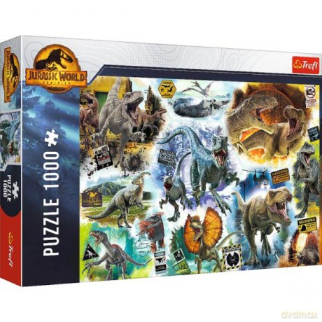 Puzzle 1000 el. Na tropie dinozaurów 10727 [PUZZLE]