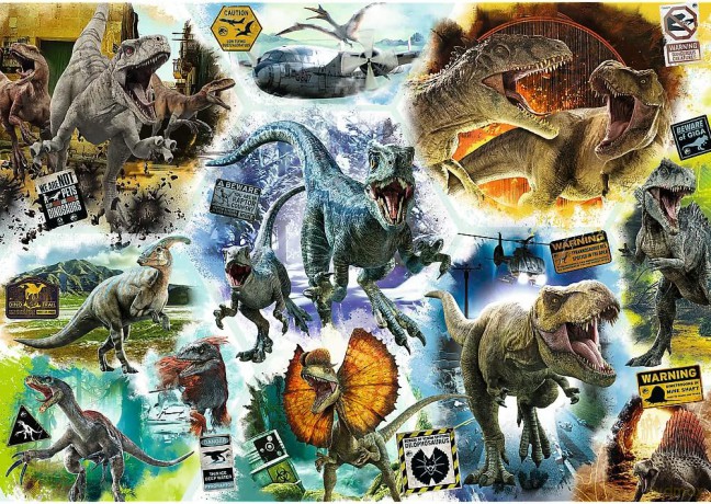 Puzzle 1000 el. Na tropie dinozaurów 10727 [PUZZLE]