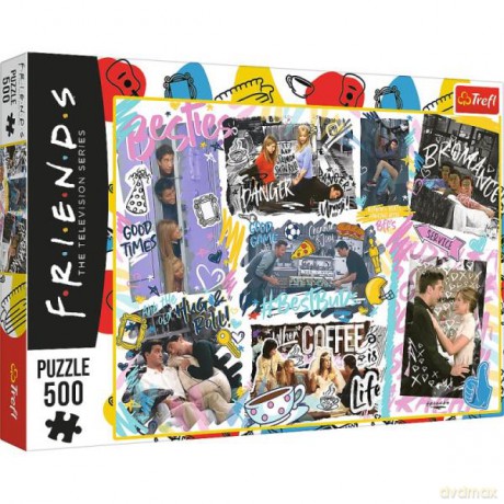 Puzzle 500 el. Przyjaciele. Friends - Kolaż 37418 [PUZZLE]