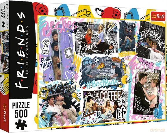 Puzzle 500 el. Przyjaciele. Friends - Kolaż 37418 [PUZZLE]