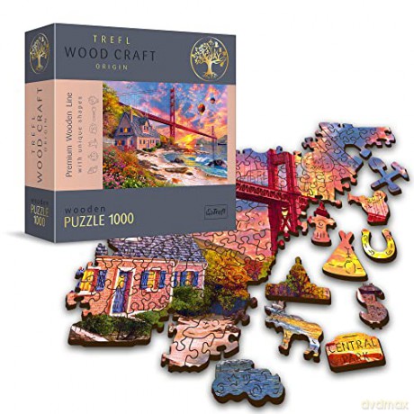 Puzzle 1000 el. Zachód słońca nad Golden Gate 20164 [PUZZLE]