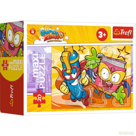 Puzzle 20 el. "miniMaxi" Kid Kazoom i Super Zings 56026 21096/21097/21098/21099. [PUZZLE]