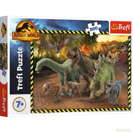 Puzzle 200 el. Dinozaury z Parku Jurajskiego 13287 [PUZZLE]