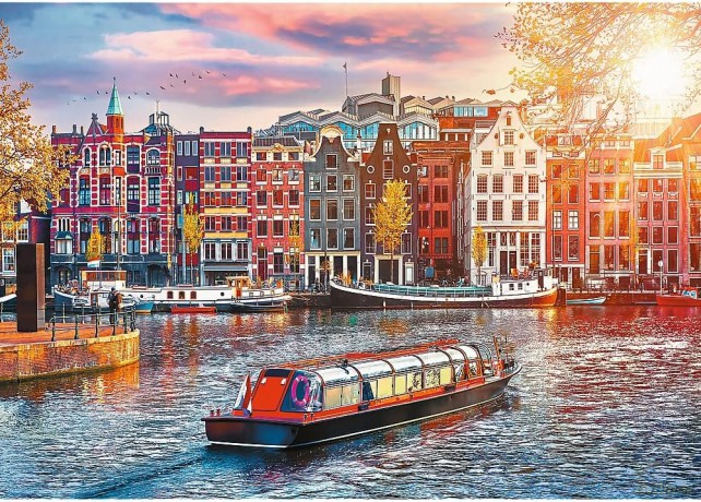 Puzzle 500 el. Amsterdam, Holandia 37428 [PUZZLE]
