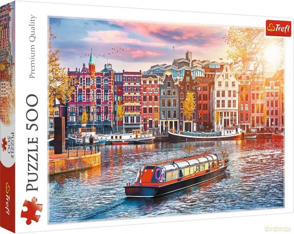 Puzzle 500 el. Amsterdam, Holandia 37428 [PUZZLE]
