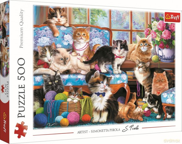 Puzzle 500 el. Kocia rodzina 37425 [PUZZLE]
