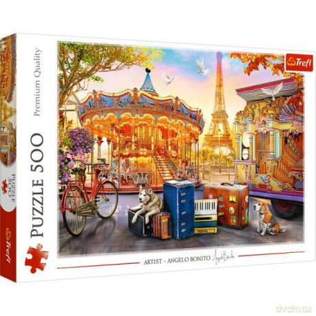 Puzzle 500 el. Wakacje w Paryżu 37426 [PUZZLE]