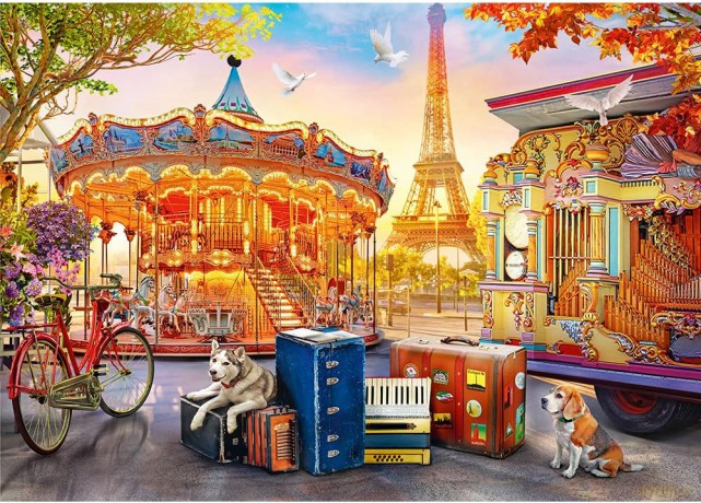 Puzzle 500 el. Wakacje w Paryżu 37426 [PUZZLE]