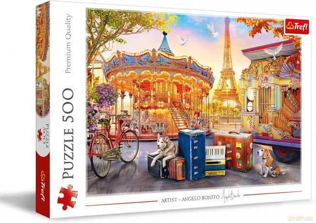 Puzzle 500 el. Wakacje w Paryżu 37426 [PUZZLE]