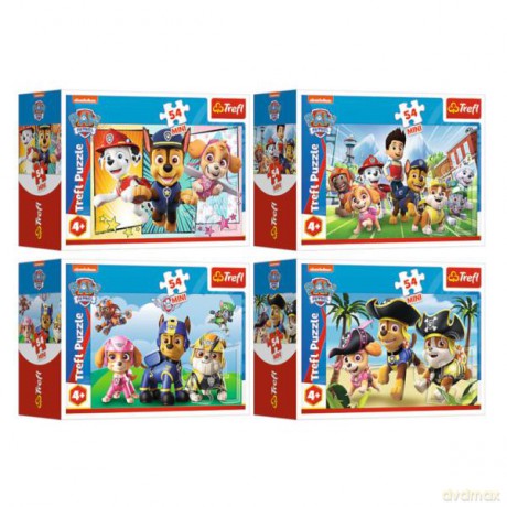 Puzzle 54el Mini Bądź jak Psi Patrol. Paw Patrol 19752, 19753, 19754, 19755 (54200) mix [PUZZLE]