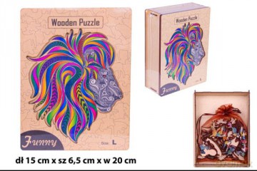 Puzzle drewniane 3D LEW skrzynka 183el rozmiarL 1006100 [PUZZLE]