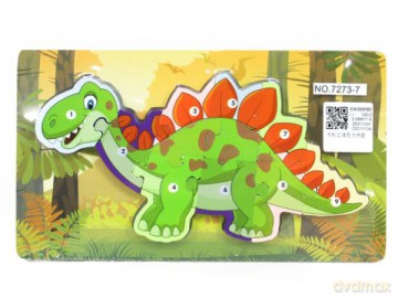 Puzzle drewniane 9el Dinozaur BPUZ7007 [PUZZLE]