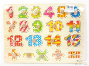 Puzzle drewniane Cyferki BPUZ5325 [PUZZLE]