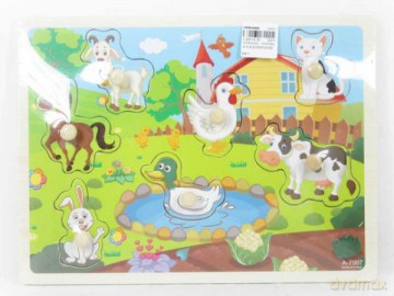 Puzzle drewniane Farma BPUZ3880 [PUZZLE]