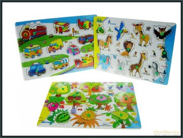 Puzzle z pinezkami 23x30 cm 3 wzory DX541/566/571 mix [PUZZLE]