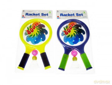 Rakietki 38 cm + pilka i lotka ZY433A mix