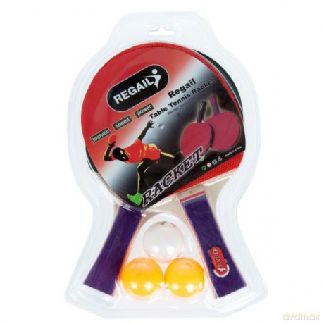 Rakietki do ping-ponga + 3 piłeczki