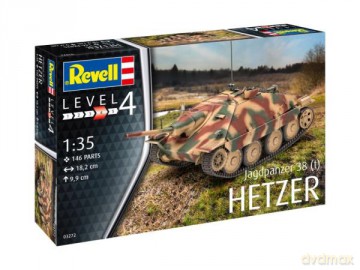 Revell 03272 Model do sklejania Niemieckie działo pancerne Jagdpanzer 38(T) Hetzer