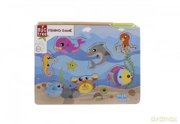 Rybki gra 30x22 cm drewno [GRA]
