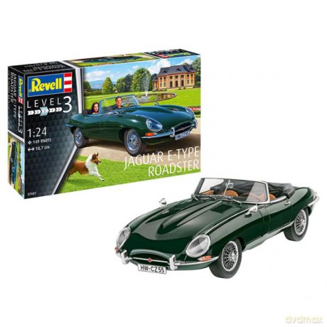 Samochód do sklejania 1:24 07687 Jaguar E-Type Roadster