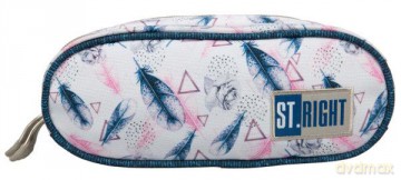 Saszetka dwukomorowa ST.RIGHT PU-02 Piórka Boho