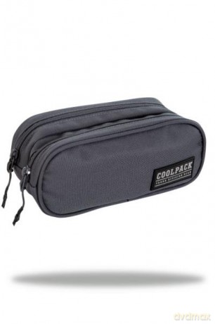 Saszetka podwójna Clever Army Grey szara C65256/E