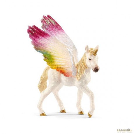 Schleich 70577 Skrzydlaty tęczowy jednorożec źrebię [FIGURKA]