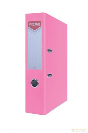 Segregator OFFICER z szyną PP A4 7,5 cm różowy Office Products