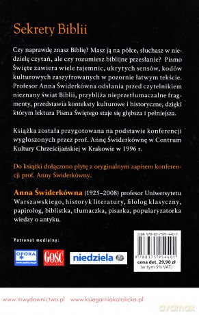 Sekrety Biblii (twarda) - Anna Świderkówna [KSIĄŻKA]+[CD]