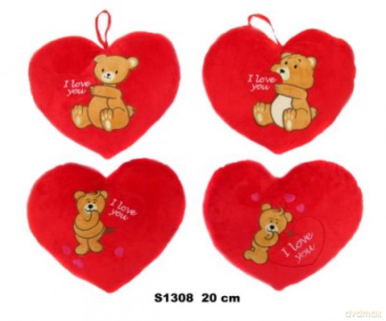 Serce I Love You 4 wzory 20 cm 144843 mix
