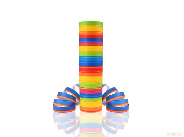 Serpentyna "Tęczowe paski", 18p/4m