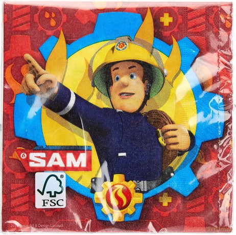 Serwetki "Strażak Sam" 33x33 cm 20 szt 9902177
